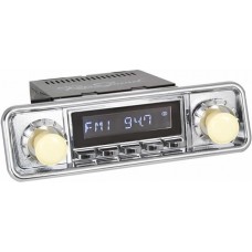 Retrosound Laguna Motor 1A Chrome Hooded Classic Spindle Style Radio with Aux In