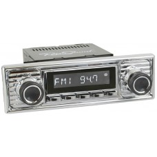 Laguna Classic Car Radio Chrome Becker Scalloped Style with AUX with Bluetooth